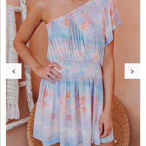 New Vici Beachy Kinda Girl tie dye dress